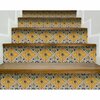 Homeroots 4 x 4 in. Yellow Blue Provence Peel & Stick Tiles 400076